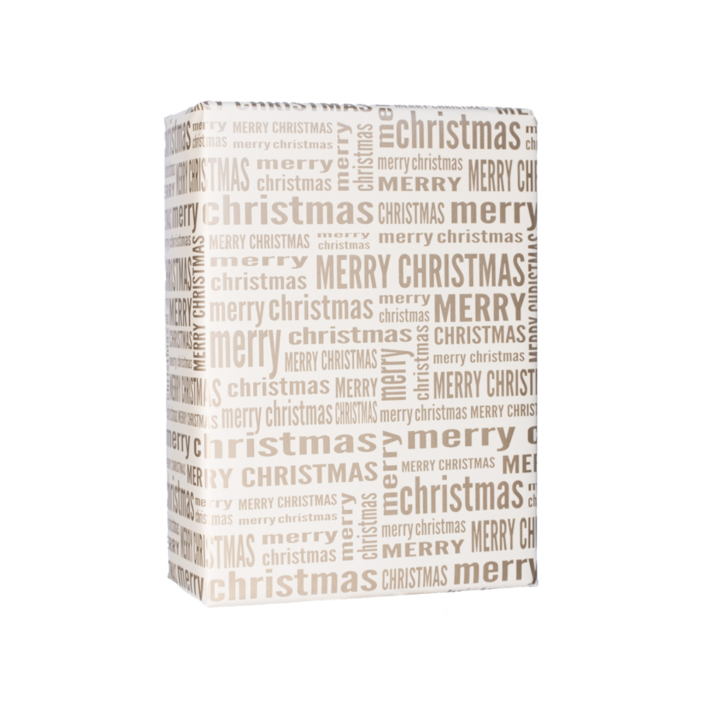 Billede af Jule Gavepapir, Merry Christmas - B: 55 cm. L: 150 m.
