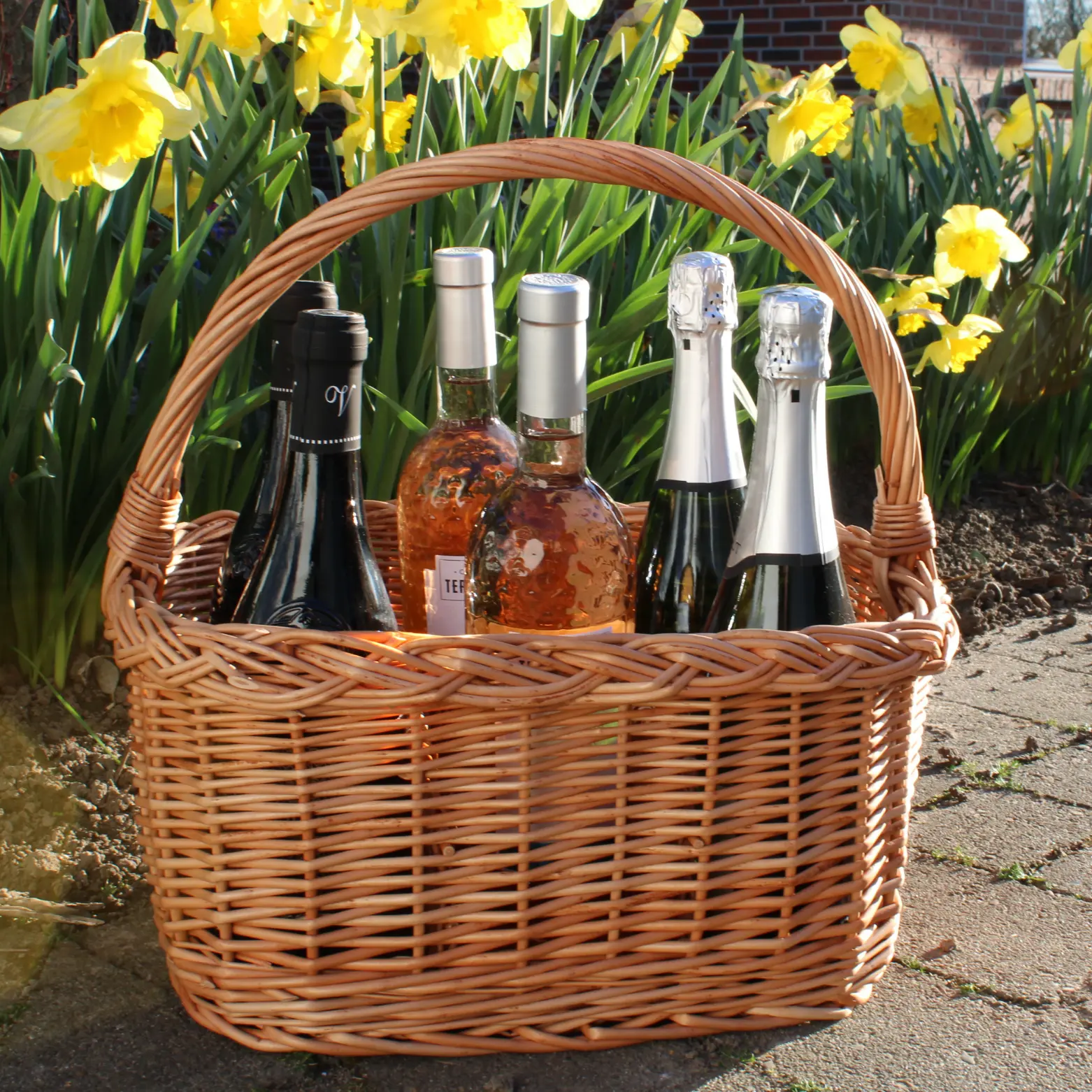 Kurv til 6 flasker: Flaskekurv