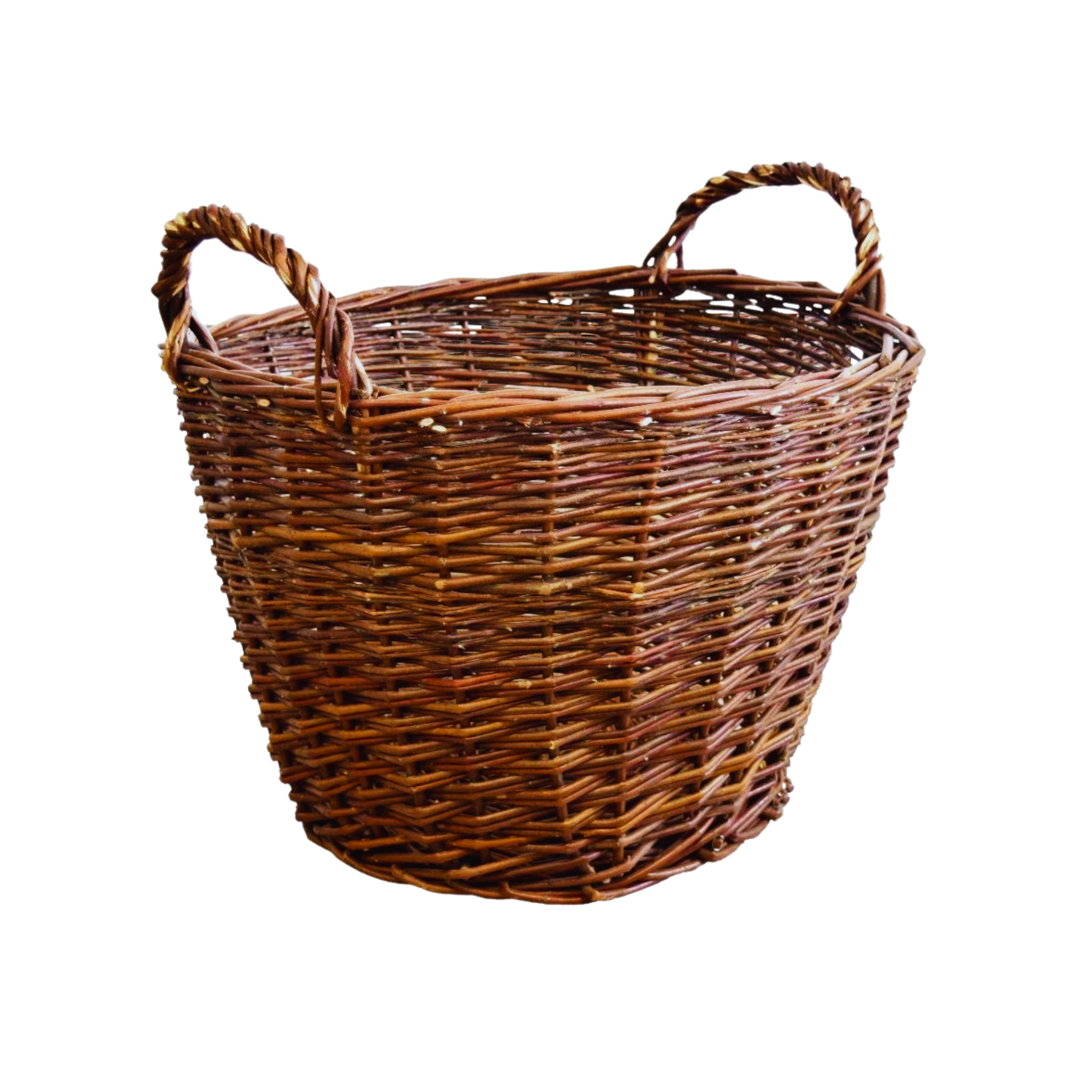 Lille brændekurv flet