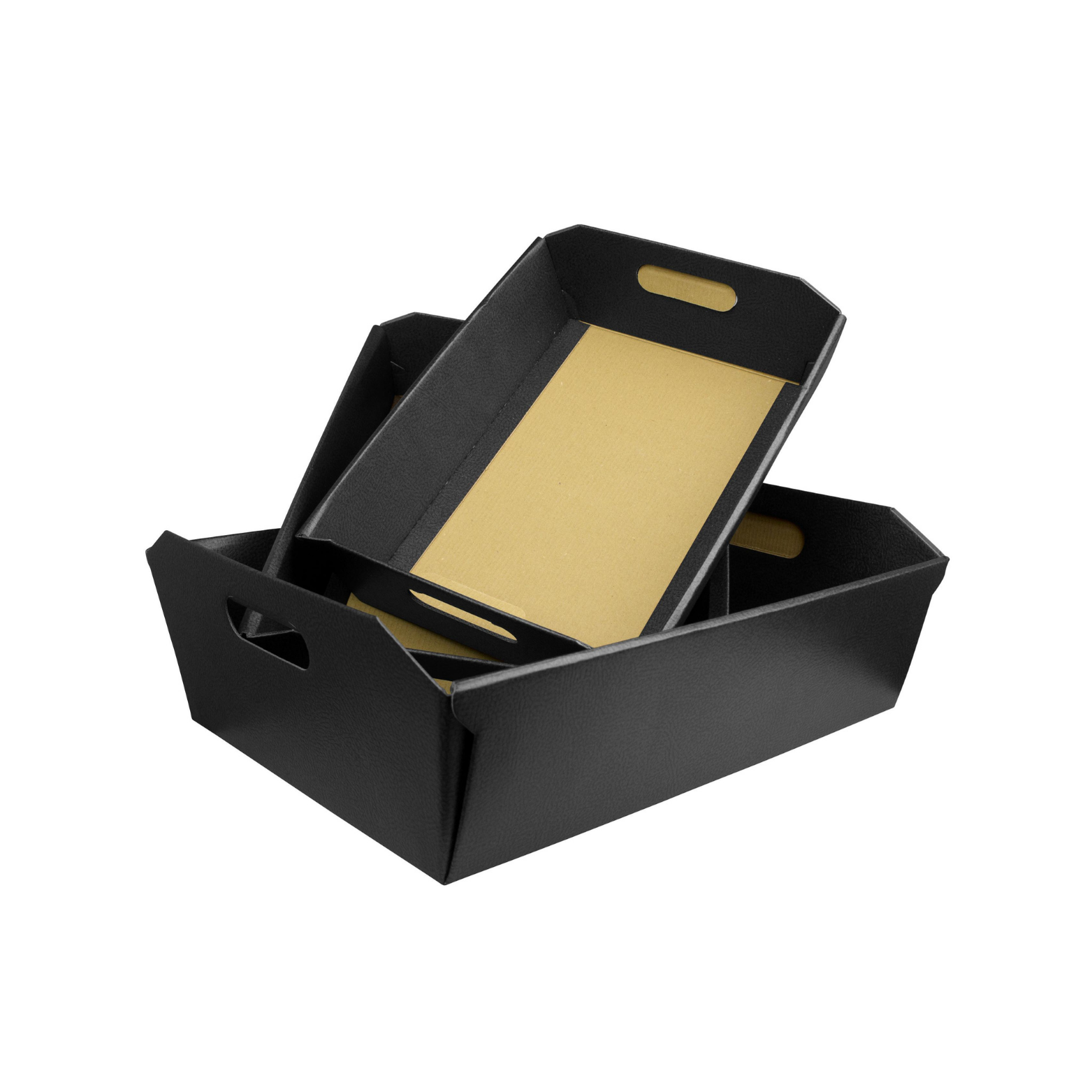 Gavebakke sort - Stor: 40 x 30 x 12 cm.