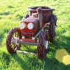 Traktor i flet-havepynt - Billede 2