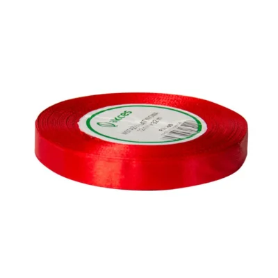 Satinbånd Rød - 12 mm x 32 meter